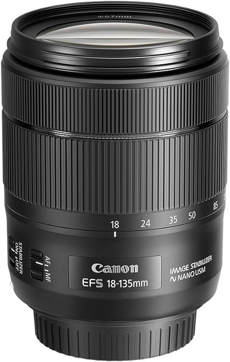 Canon EF-S 18-135mm f/3.5-5.6 Image Stabilization USM Lens (Black)